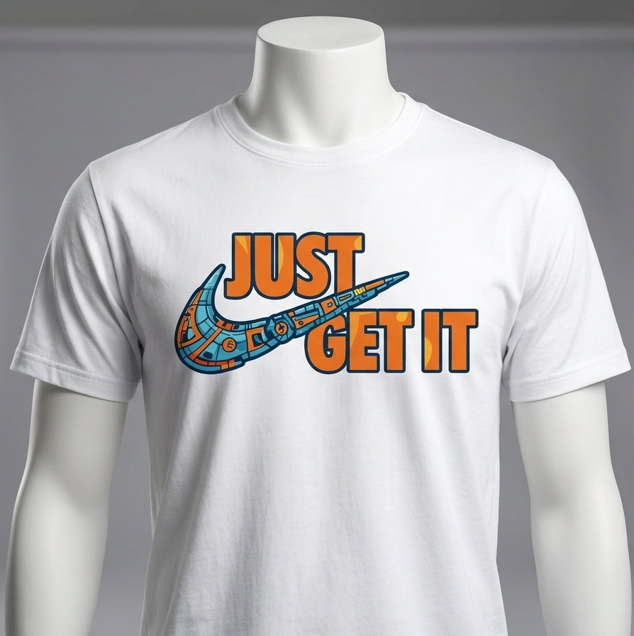 JUST GET IT ROBOTIC graphic tee